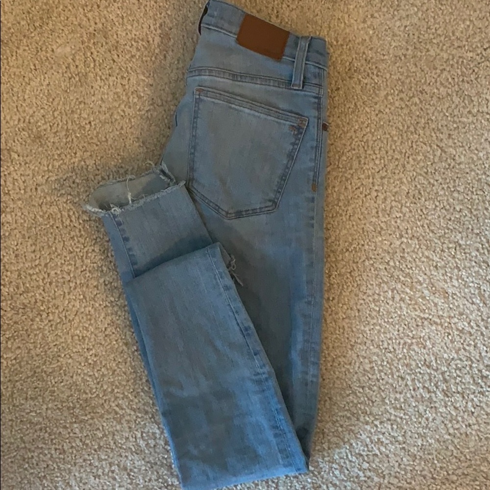 Madewell stepup hem skinny jeans